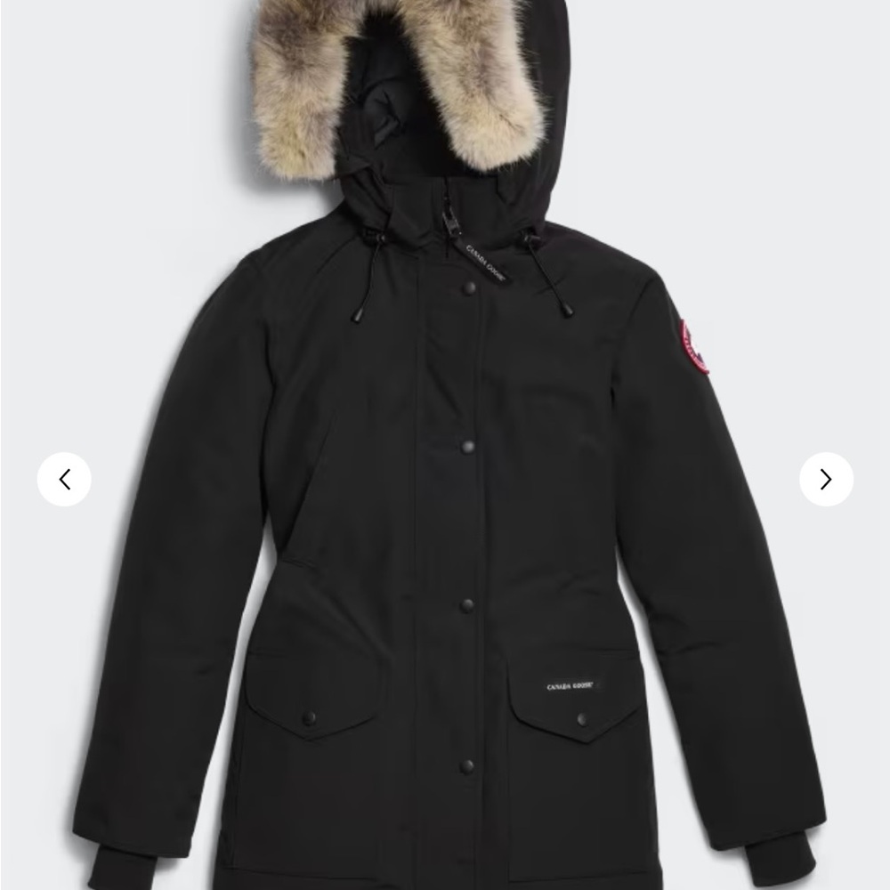 Canada Goose Black Snow Jacket with Fur Hood